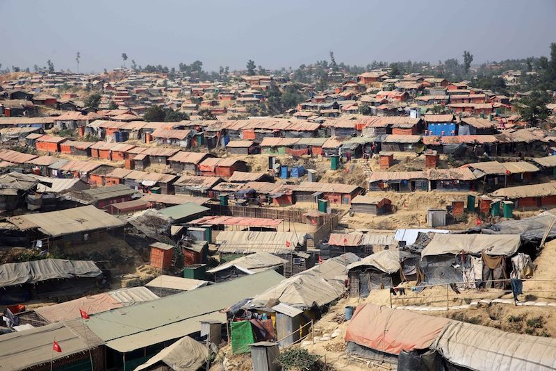 Kutupalong refugee camp - The largest Rohingya refugee camp in Ukhia, Cox's Bazar.