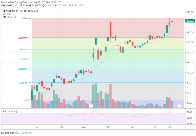 Beyond Meat Daily Chart