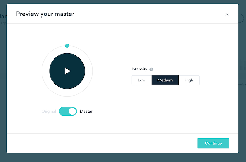 LANDR Mastering