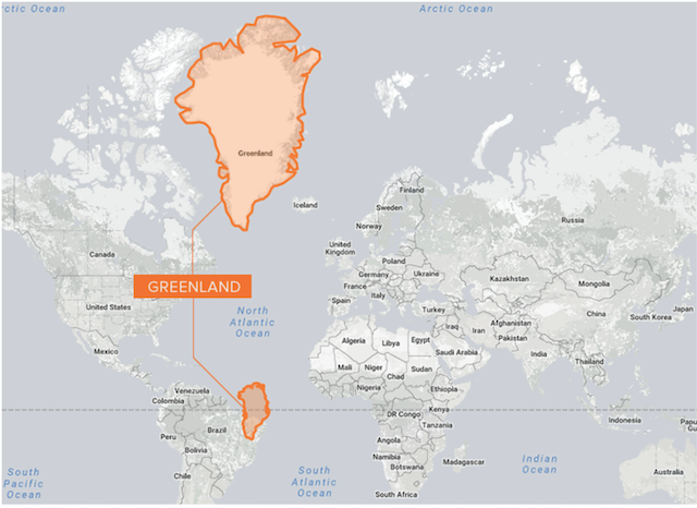 Greenland World Map