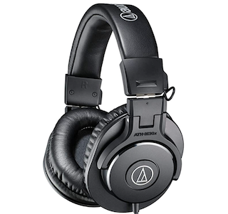 Audio-Technica ATH-M30x Professional Studio Monitor Headphones, Black