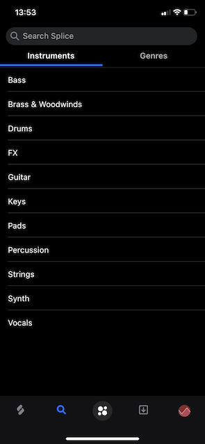 Splice Sounds mobile app 2