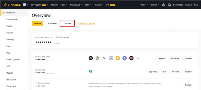 Binance website