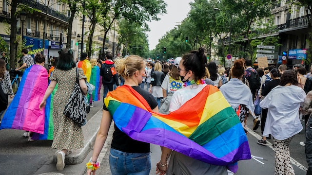 Gay Pride march organized by the Inter-LGBT on 26 June 2021 in Pantin France (Seine-Saint-Denis)