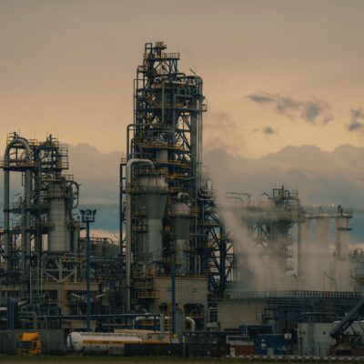 natural gas production site