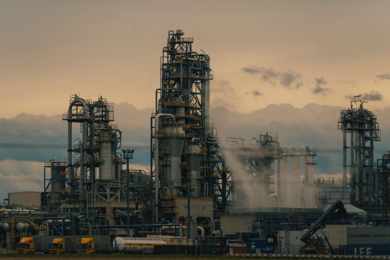 natural gas production site